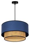 luminam,interior,lamps,ceiling lamps,pendant ceiling lamps,fabric,ratan,orange,dark blue,beige,minimalist,modern,circle